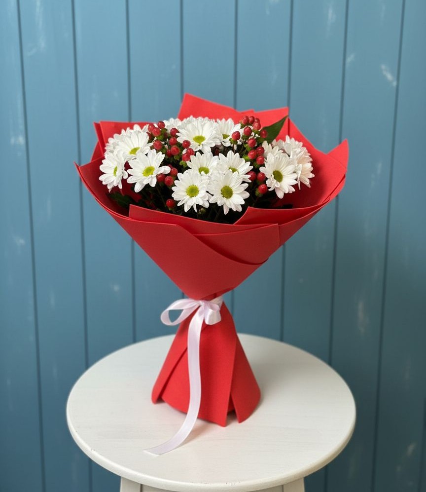 Букет цветов из: Хризантемы в Северном Новосибирской области