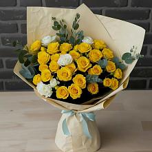 Букет цветов из:  Розы #REPLACE_PRED# Северном Новосибирской области