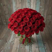 Букет 55 Красных роз Фридом #REPLACE_PRED# Северном Новосибирской области