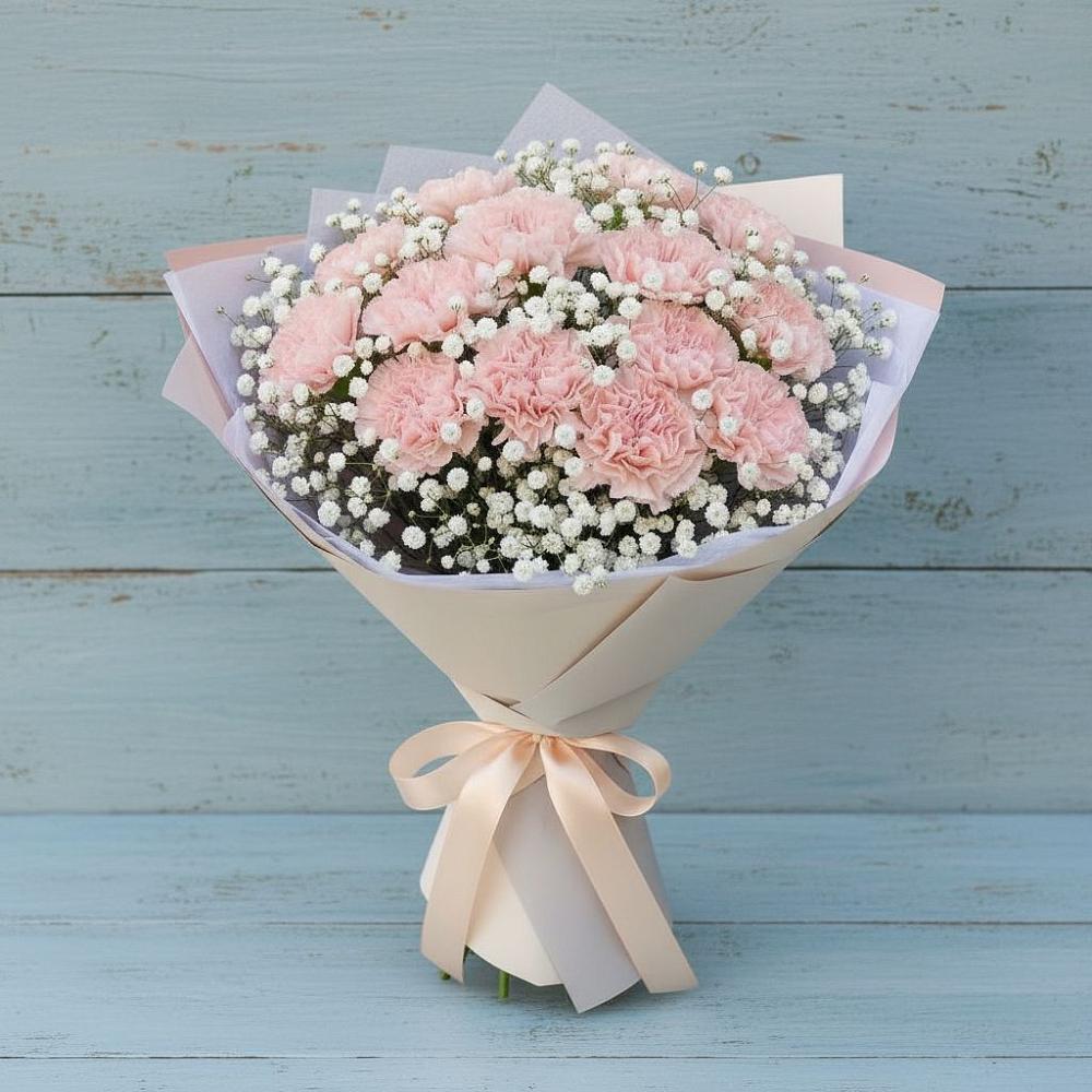 Букет цветов из: Гвоздики в Северном Новосибирской области