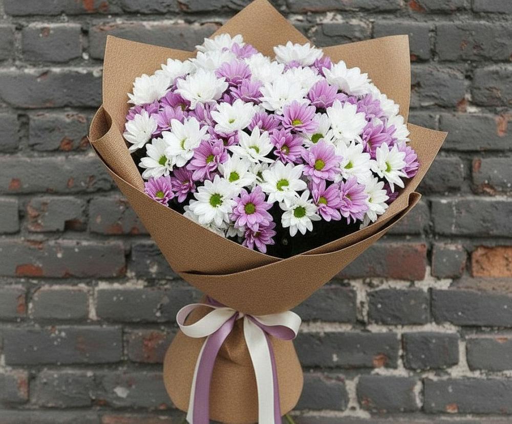 Букет цветов из: Хризантемы в Северном Новосибирской области