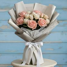 Букет цветов из:  Розы #REPLACE_PRED# Северном Новосибирской области