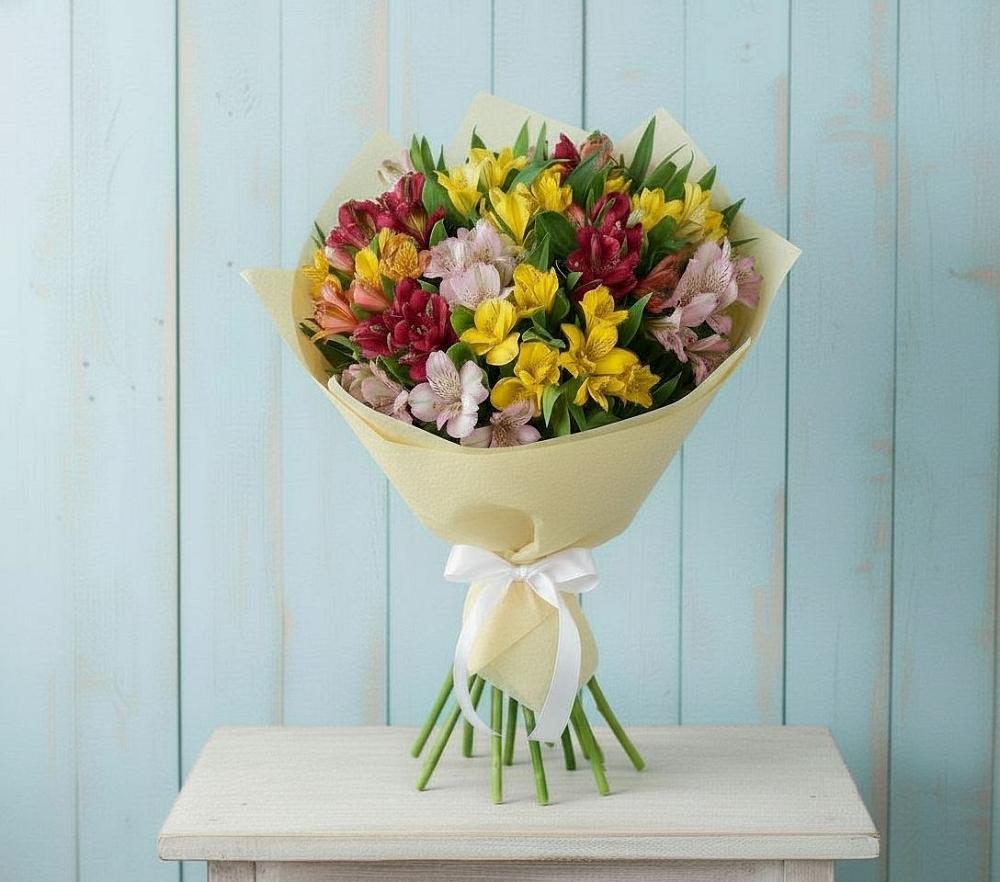 Букет цветов из: Альстромерии в Северном Новосибирской области