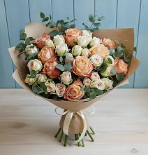 Букет цветов из:  Альстромерии и Розы #REPLACE_PRED# Северном Новосибирской области